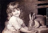 John Russell The Favourite Rabbit painting